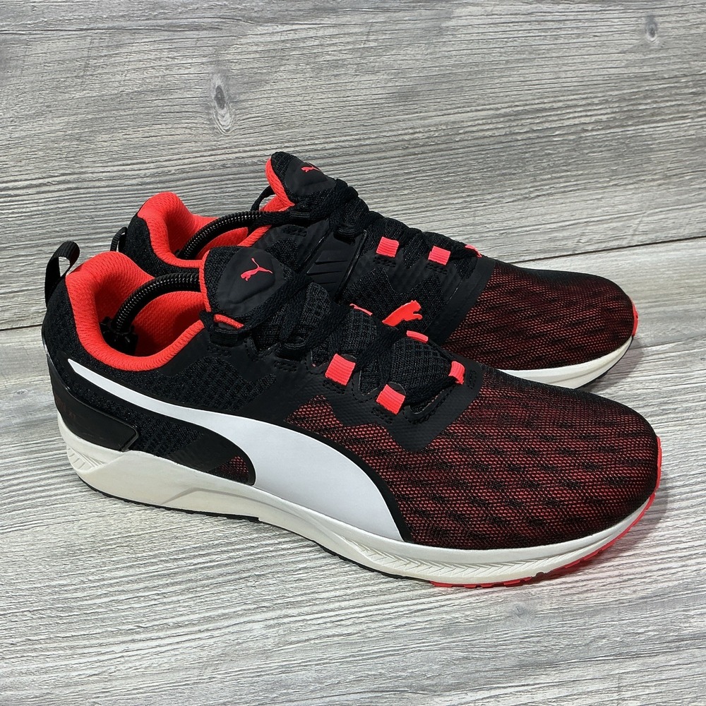 NEW Puma Ignite XT 188997-01 Black Red Running Shoes Sneakers Men's Size 11